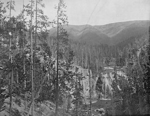 Río Missouri, debajo de Great Falls, Montana, c1897