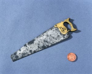 Modelo de una sierra de mano de carpintero, c. 1816