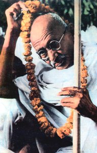 Mohandas Karamchand Gandhi, líder nacionalista indio
