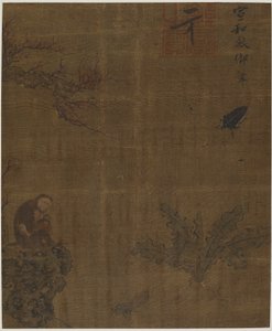 Monos, insectos y col, posiblemente dinastía Ming, 1368-1644 de Unbekannt
