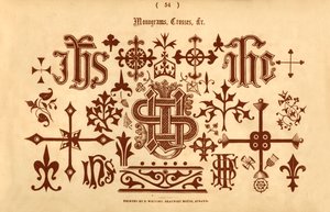 Monogramas, cruces, etc., 1862 de Unbekannt