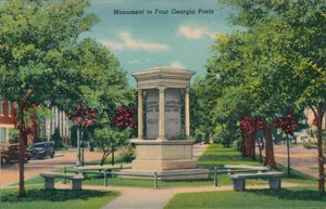 Monumento a cuatro poetas de Georgia, 1943 de Unbekannt