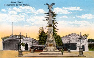 Monumento al General San Martín, Lima, Perú, principios del siglo XX de Unbekannt