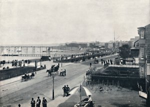 Morecambe - El paseo marítimo, 1895 de Unbekannt