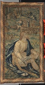 Moisés y la hija de Jetro, siglo XVII de Unbekannt