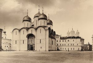 Moscú. Catedral de la Dormición. Alrededor de 1900
