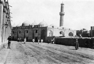 Mezquita en River Street, Bagdad, Mesopotamia, Primera Guerra Mundial, 1918 de Unbekannt