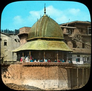 Mezquita con techo dorado, India, finales del siglo XIX o principios del siglo XX de Unbekannt