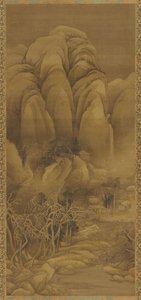 Aldea montañosa después de la nieve, dinastía Ming o Qing, siglo XVII de Unbekannt