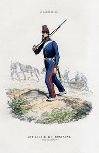 Artillería de montaña, Ejército Francés en Argelia de Unbekannt
