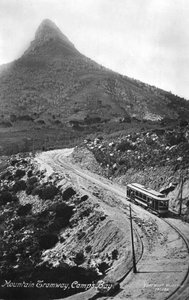 Tranvía de montaña, Camps Bay, Ciudad del Cabo, Sudáfrica, 1917 de Unbekannt