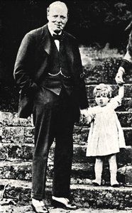 Sr. Churchill con su hija, 1924, 1945 de Unbekannt