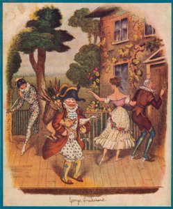 Mr Punch o Pulcinella y otros personajes de la commedia dell