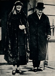 Sr. y Sra. Churchill en los primeros años veinte, 1923 de Unbekannt