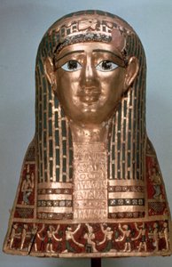 Máscara funeraria de una dama, período tardío, 1085-332 a.C.