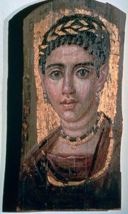 Retrato de momia de una mujer egipcia, siglo I-III de Unbekannt