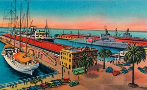 Muelles municipales. San Diego, California, c1941