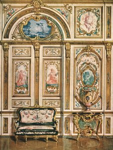 Decoración mural en el Palacio de Fontainebleau, Francia, 1928 de Unbekannt
