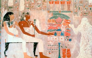 Mural de las Tumbas de los Nobles, Tebas, Luxor, Egipto de Unbekannt