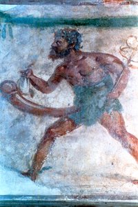 Mural de Mercurio, Pompeya, Italia