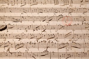 Partitura musical, Wolfgang Amadeus Mozart, París, Francia de Unbekannt