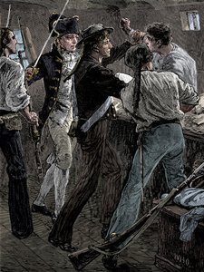 Motín de la tripulación del Bounty, 1789 finales del siglo XIX de Unbekannt