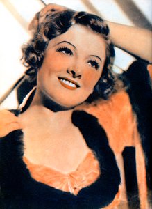 Myrna Loy, actriz estadounidense, 1934-1935 de Unbekannt