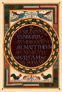 Nombres de los cuatro evangelistas, c800 d.C.