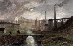 Nant-y-Glow Iron Works, Monmouthshire, Gales, c1780, c1830 de Unbekannt