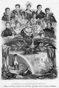 Napoleón Bonaparte y su familia, 1840 de Unbekannt