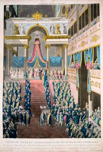 Napoleón Bonaparte es coronado Emperador Napoleón I, 2 de diciembre de 1804, siglo XIX de Unbekannt