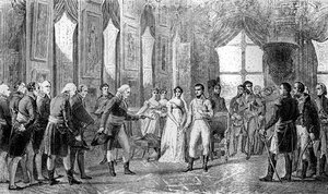 Napoleón Bonaparte es proclamado Emperador de los Franceses en Saint-Cloud, 18 de mayo de 1804, 1882-1884 de Unbekannt