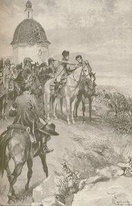 Napoleón y su estado mayor en Austerlitz, 1896 de Unbekannt