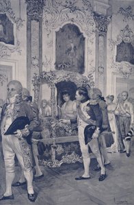 Napoleón y la emperatriz de Austria en Dresde, 1812, 1896 de Unbekannt