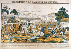 Napoleón en la Batalla de Lutzen, 2 de mayo, 1813