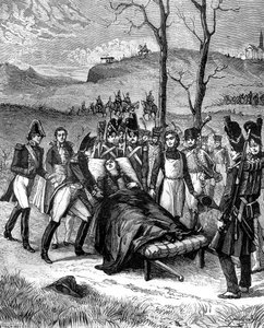 Napoleón corrió hacia Duroc, que aún vivía