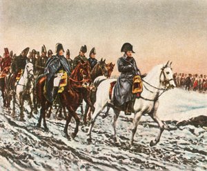 La retirada de Napoleón a la Berezina, 1812 de Unbekannt