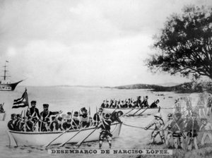 Desembarco de Narciso López en Cárdenas, 1850 de Unbekannt