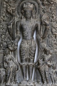Museo Nacional de India, Delhi. Vishnu. Pala, siglos IX-X d.C. India Oriental. Piedra. Detalle. India. de Unbekannt