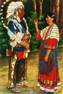 Pareja nativa americana, c1928 de Unbekannt