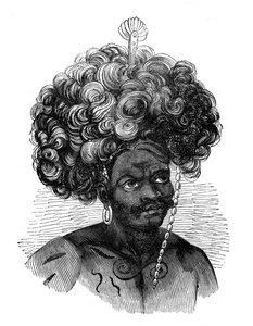 Nativo de las Islas Papúa, 1848 de Unbekannt