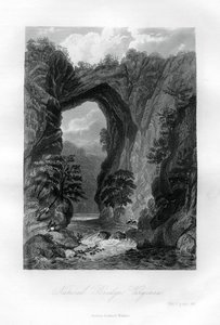 Puente Natural, Virginia, EE.UU., 1855 de Unbekannt