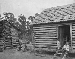 Cabañas de troncos de negros, Thomasville, Georgia, EE.UU., c. 1900 de Unbekannt