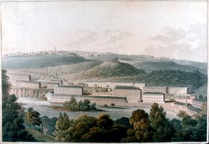 Molinos de New Lanark, Escocia, c1815