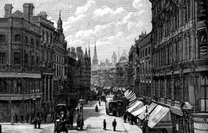New Street, Birmingham, West Midlands, 1887 de Unbekannt
