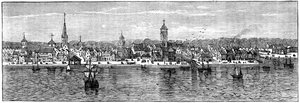 Nueva York a mediados del siglo XVIII, c1880 de Unbekannt