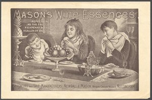 Esencias de vino de Newball & Mason, 1890s de Unbekannt