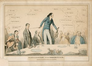 Niccolò Paganini - caricatura de Unbekannt