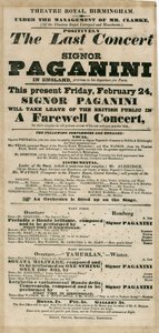Niccolo Paganini - cartel