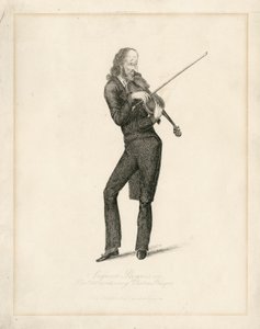 Niccolo Paganini - retrato de Unbekannt